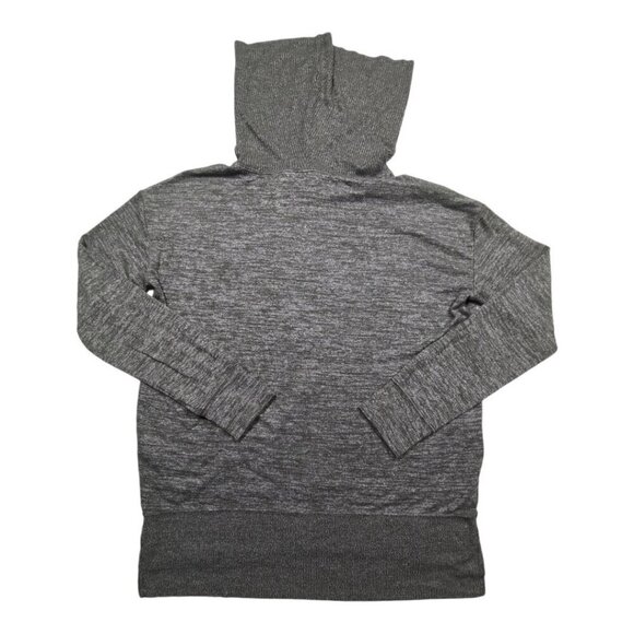 Gap Sweater Softspun Cowl-Neck Brushed Soft Baby Tweed Turtleneck Green Womens L - Picture 2 of 10